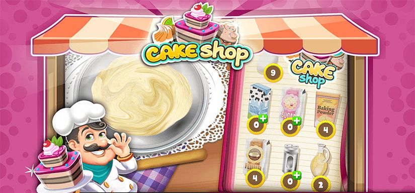 Cake shop best sale game play online