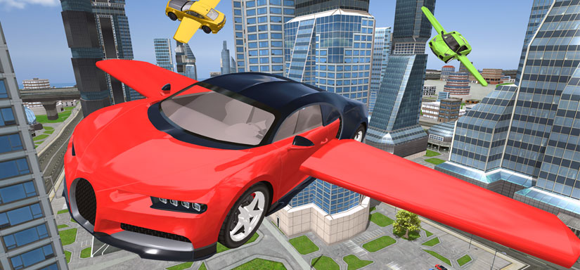 free Flying Car Racing Simulator